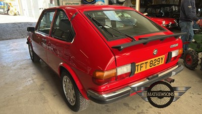 Lot 290 - 1983 ALFA ROMEO ALFASUD TI 105