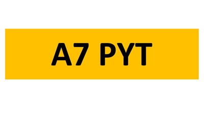 Lot 137 - REGISTRATION ON RETENTION - A7 PYT
