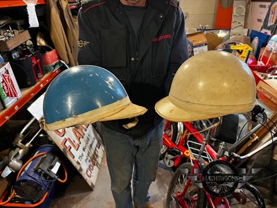 Lot 525 - 2 X VINTAGE HELMETS