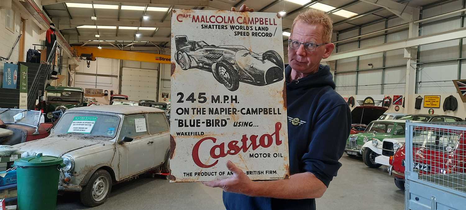 Lot 434 - CAPTAIN MALCOLM CAMPBELL SIGN