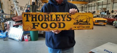 Lot 411 - THORLEY'S FOOD SIGN