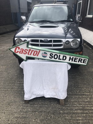 Lot 578 - CASTROL ARROW (4FT) DOUBLE SIDED