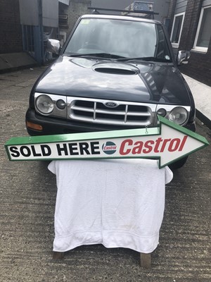 Lot 578 - CASTROL ARROW (4FT) DOUBLE SIDED