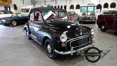 Lot 96 - 1966 MORRIS MINOR 1000 CONVERTIBLE