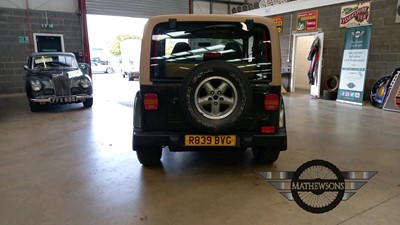 Lot 138 - 1998 JEEP WRANGLER 4.0 SAHARA