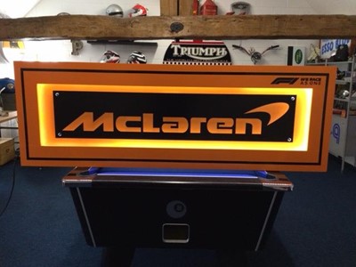 Lot 219 - LARGE ILLUMINATED MCLAREN SIGN