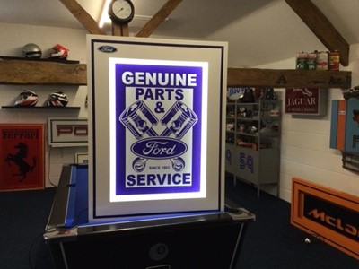 Lot 223 - LARGE ILLUMINATED FORD PARTS SIGN