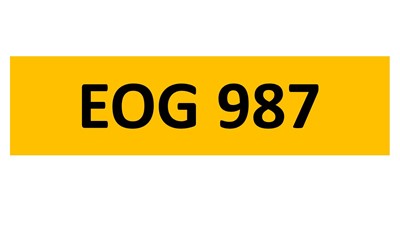 Lot 395 - REGISTRATION ON RETENTION - EOG 987