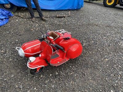 Lot 181 - CHILDS MOTORBIKE AND SIDE CAR