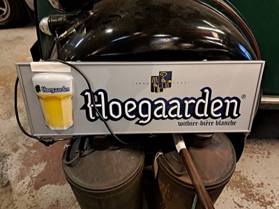 Lot 407 - ILLUMINATED HOEGAARDEN SIGN