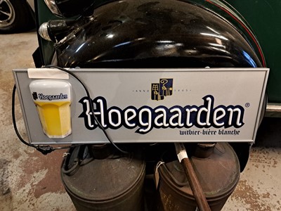 Lot 407 - ILLUMINATED HOEGAARDEN SIGN