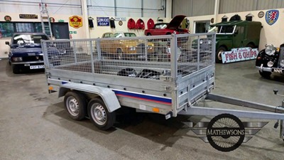 Lot 435 - 4 WHEEL CAGED TRAILER