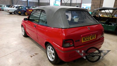 Lot 480 - 1996 ROVER 114 CABROLETT