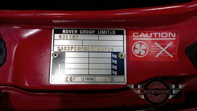 Lot 480 - 1996 ROVER 114 CABROLETT