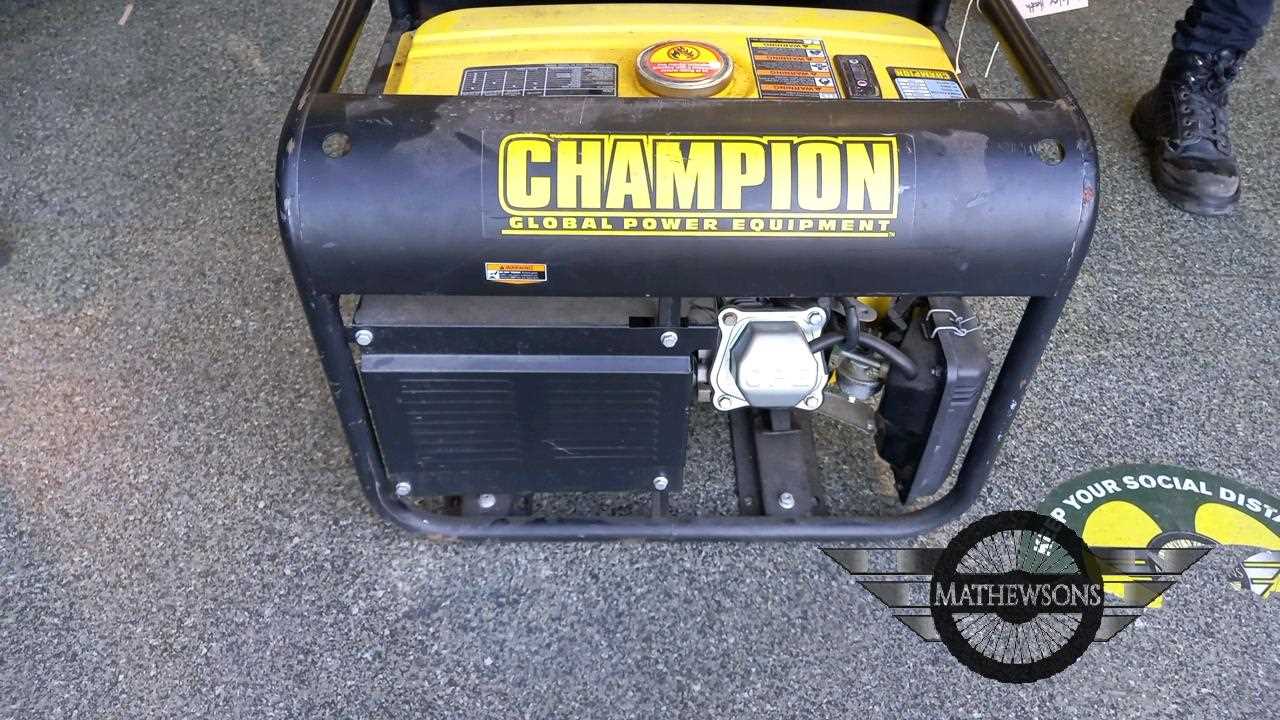Lot 347 CHAMPION GENERATOR