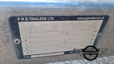 Lot 355 - PRG CAR TRAILER