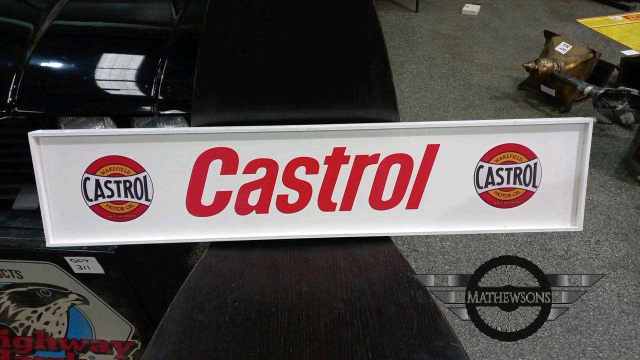 Castrol Store Sign Lot 487 - CASTROL SIGN