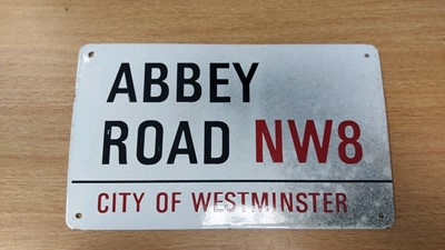 Lot 525 - ABBEY ROAD SIGN