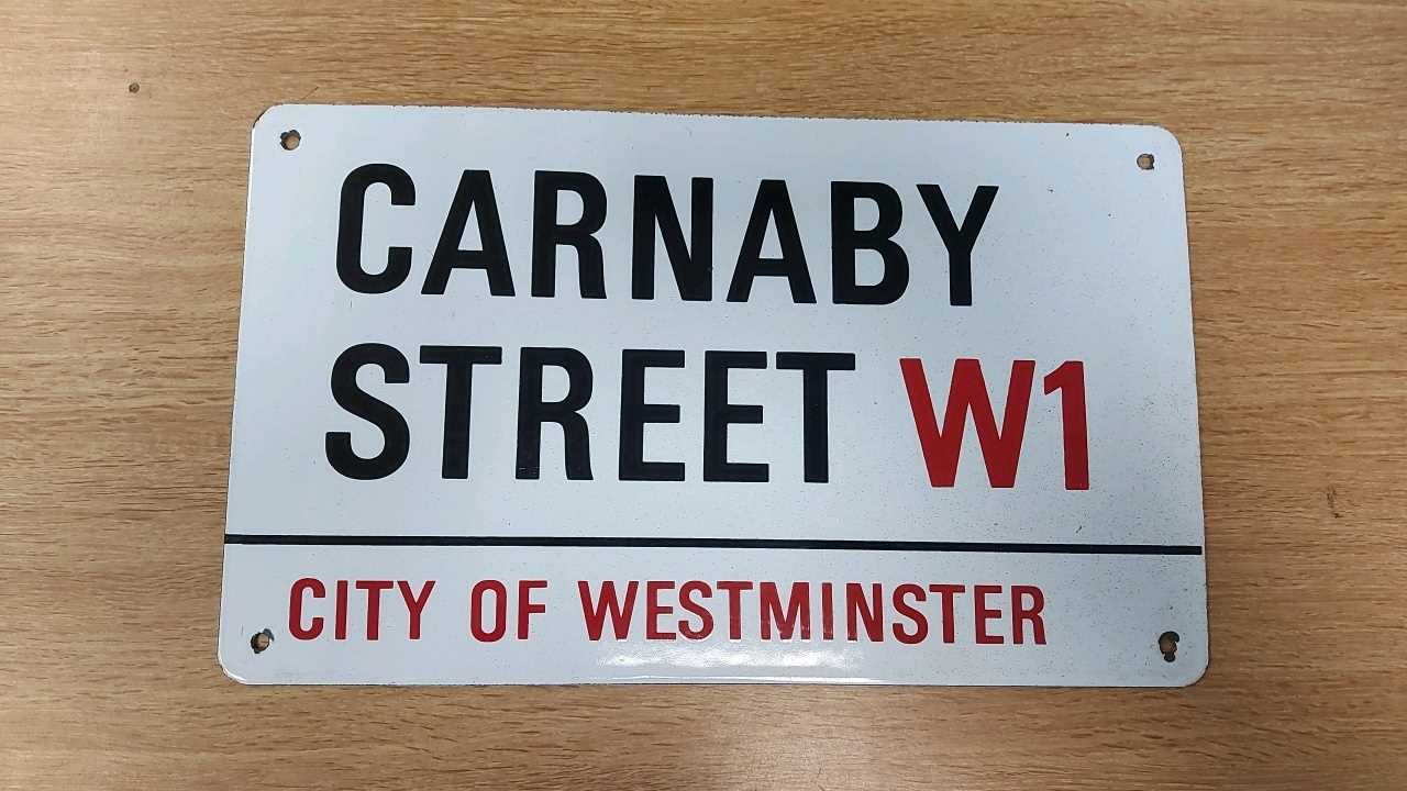 Lot 529 - CARNABY STREET SIGN