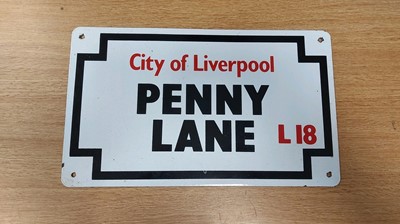 Lot 533 - PENNY LANE SIGN