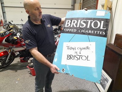 Lot 555 - BRISTOL ENAMEL SIGN