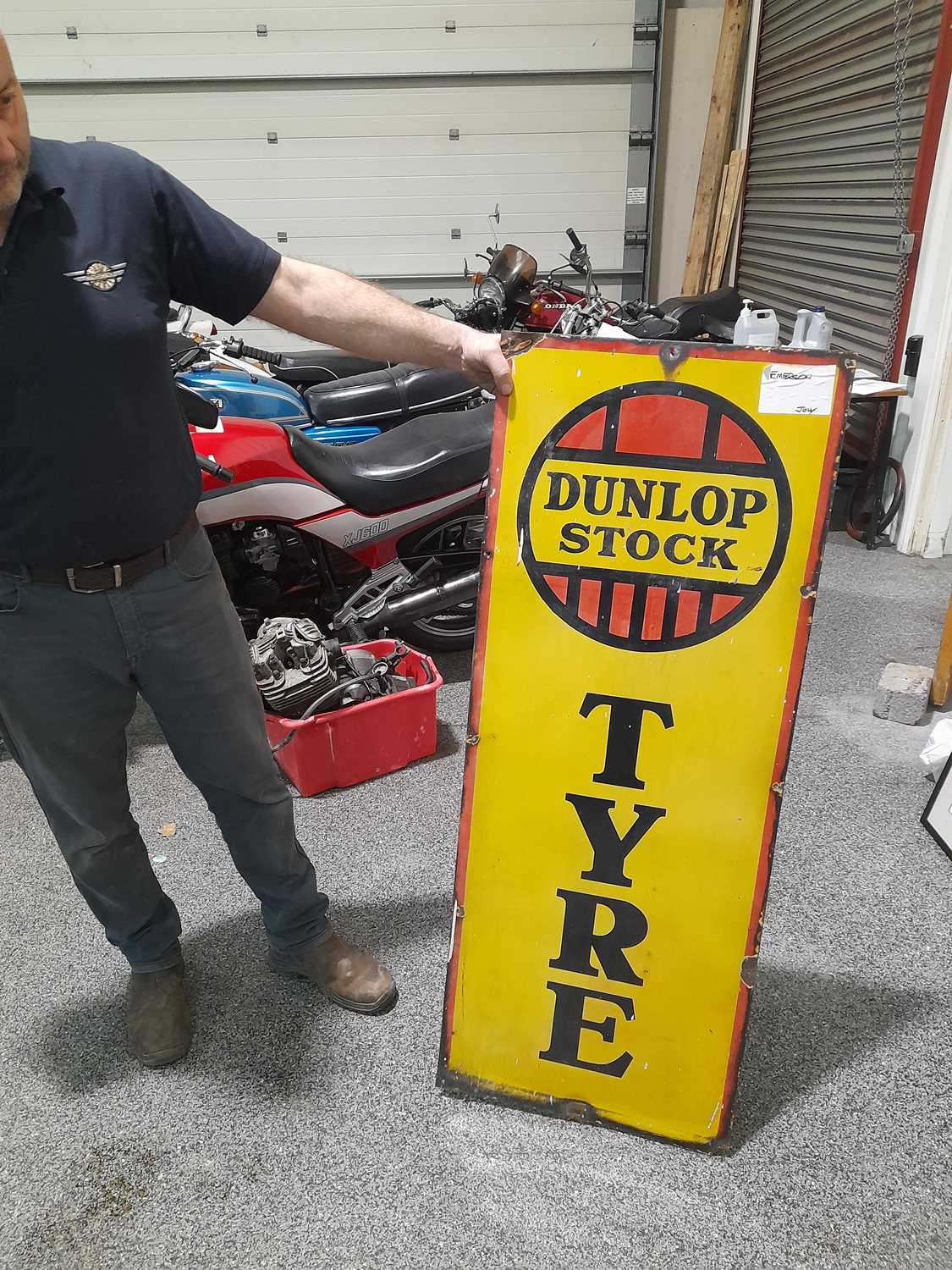 Lot 561 - DUNLOP TYRES SIGN