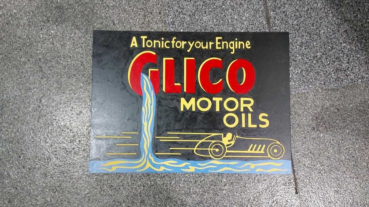 Lot 583 - CLICO OIL PAINTED WOODEN SIGN