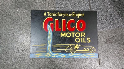 Lot 583 - CLICO OIL PAINTED WOODEN SIGN