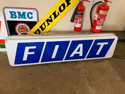 Lot 156 - FIAT MAIN AGENTS LIGHT UP HANGING SIGN