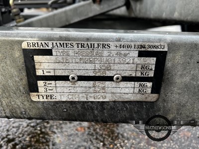 Lot 14 - BRIAN JAMES CLUBMAN TRAILER
