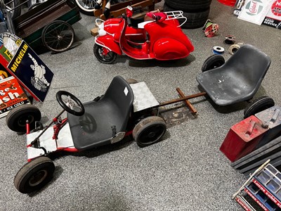 Lot 633 - SINGLE SEATER GO-CART WITH TRAILER