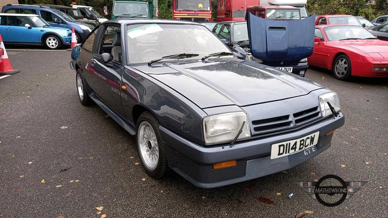 Lot 51 - 1986 OPEL MANTA GTE