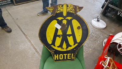 Lot 392 - EARLY AA SIGN HOTEL