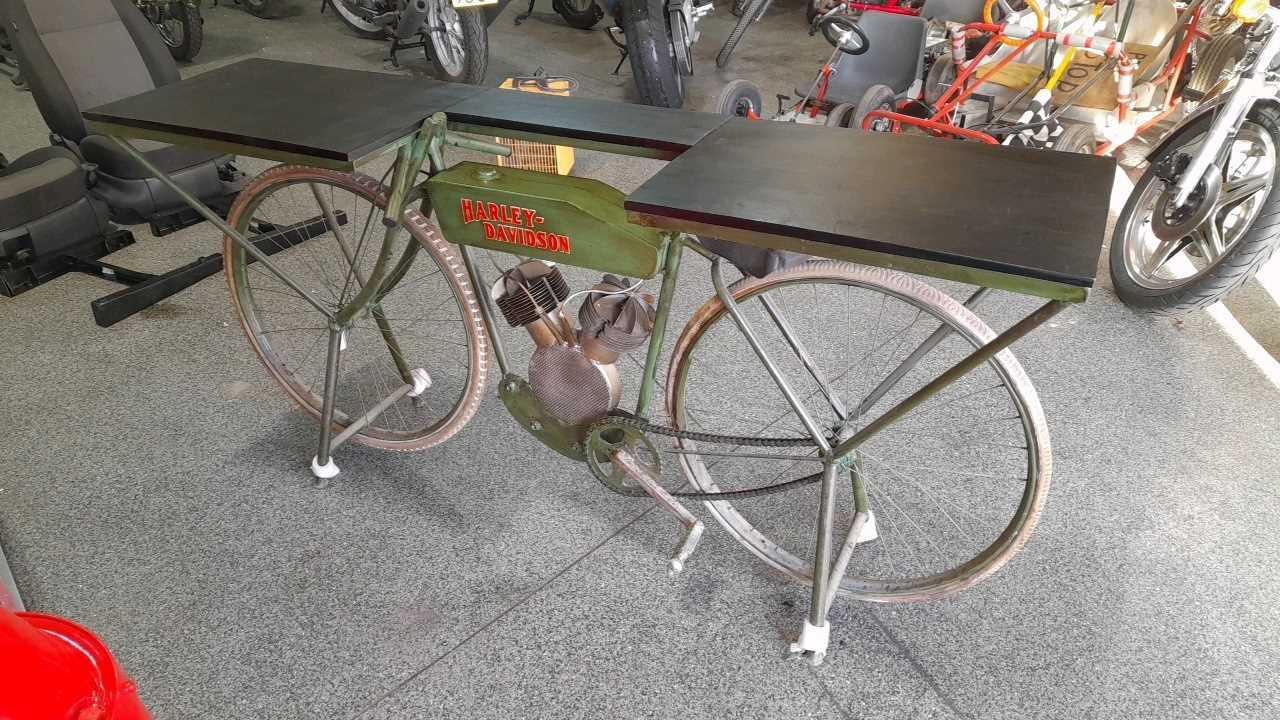 Bicycle bar store table