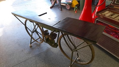 Lot 183 - HARLEY DAVIDSON BIKE BAR/TABLE