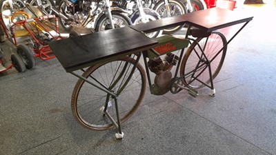 Lot 183 - HARLEY DAVIDSON BIKE BAR/TABLE