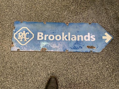 Lot 65 - RAC BROOKLANDS DOUBLE SIDED SIGN