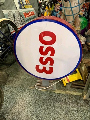 Lot 85 - LIGHT UP DOUBLE SIDED ESSO SIGN