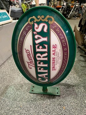 Lot 93 - LIGHT UP DOUBLE SIDED CAFFREY'S SIGN