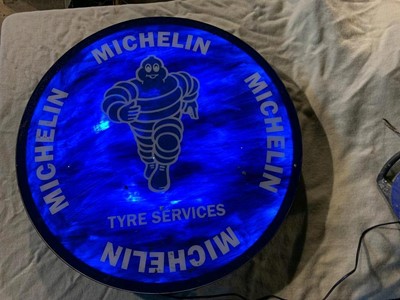 Lot 125 - LARGE ROUND LIGHT UP MICHELIN SIGN