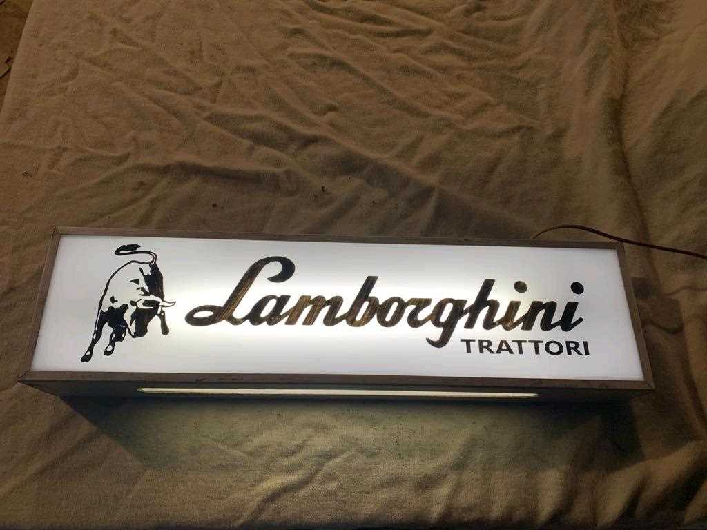 Lot 137 - DOUBLE SIDED LIGHT UP LAMBORGHINI SIGN