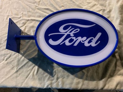 Lot 145 - DOUBLE SIDED OVAL FORD SIGN