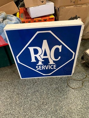 Lot 149 - DOUBLE SIDED LIGHT UP RAC SIGN