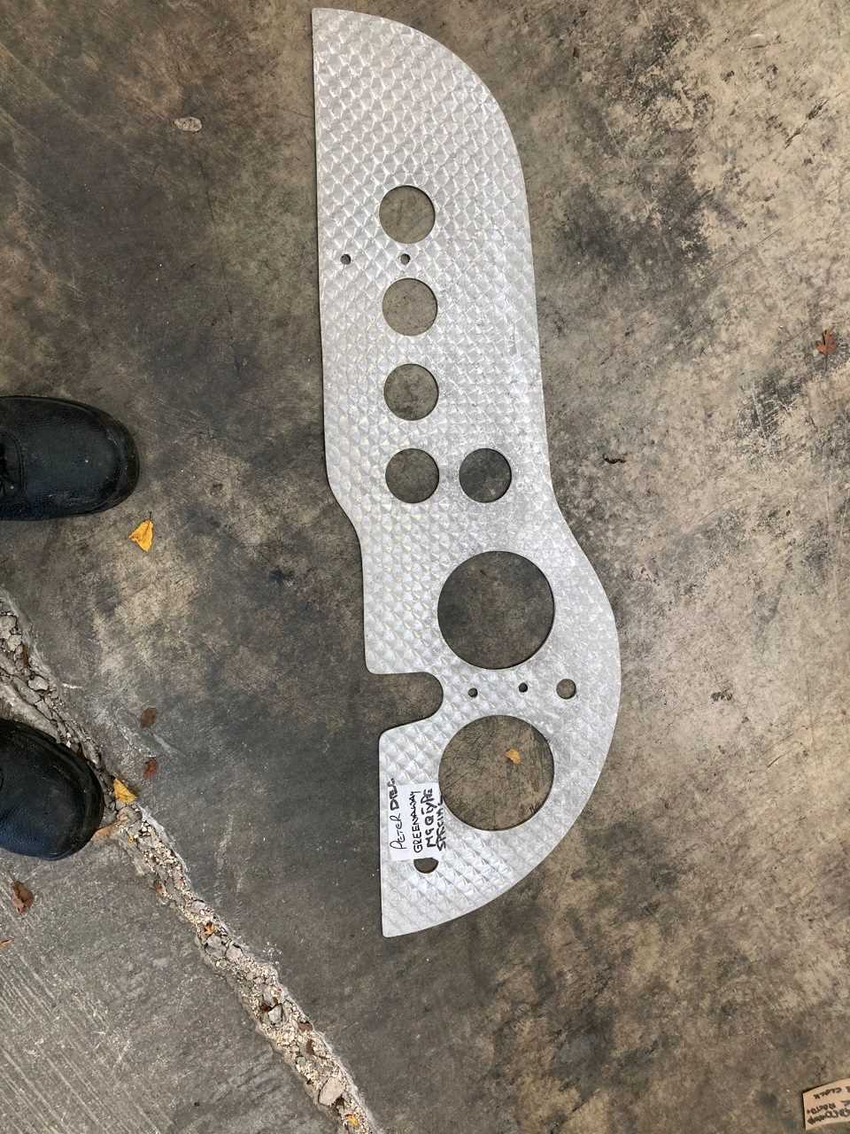 Lot 235 - MG Q TYPE SPECIAL DASH PLATE.