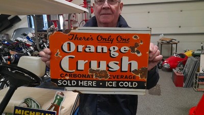 Lot 207 - ORANGE CRUSH DOUBLE SIDED SIGN