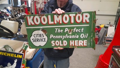 Lot 271 - KOOLMOTORS DOUBLE FLANGE SIGN