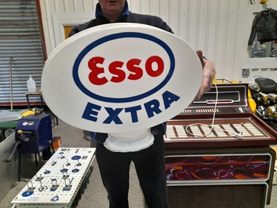 Lot 367 - ESSO EXTRA GLOBE DOUBLE SIDED