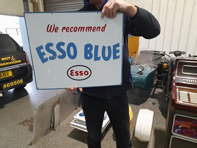 Lot 379 - ESSO BLUE DOUBLE SIDED SIGN
