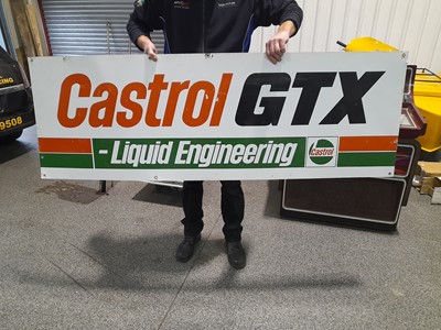 Lot 387 - CASTROL GTX SIGN