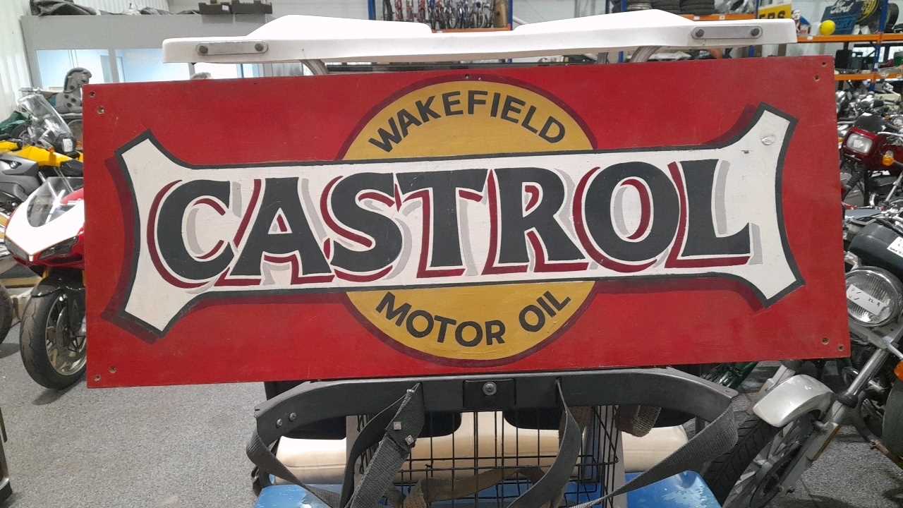 Lot 415 - CASTROL OIL SIGN